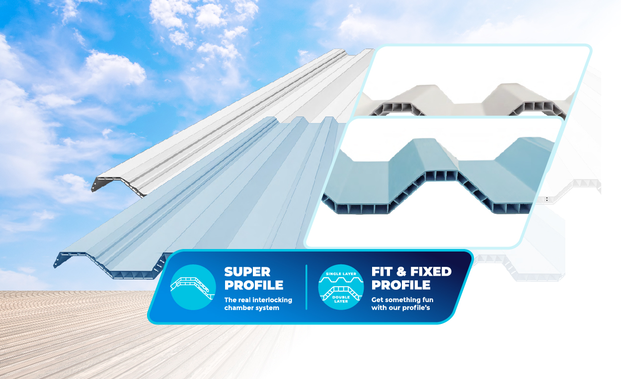 atap upvc mattaka double layer
