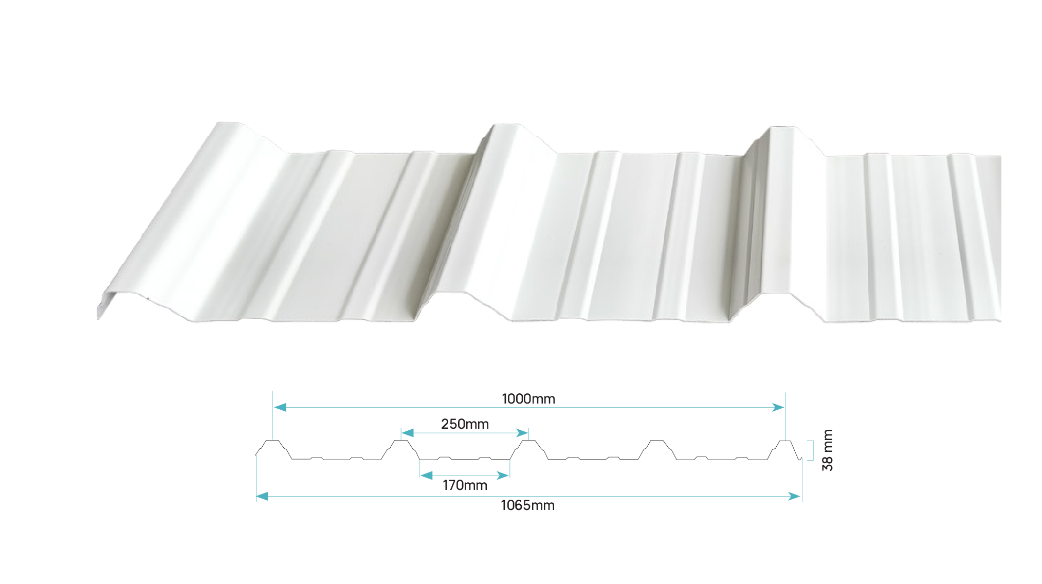 atap upvc mattaka produk single layer