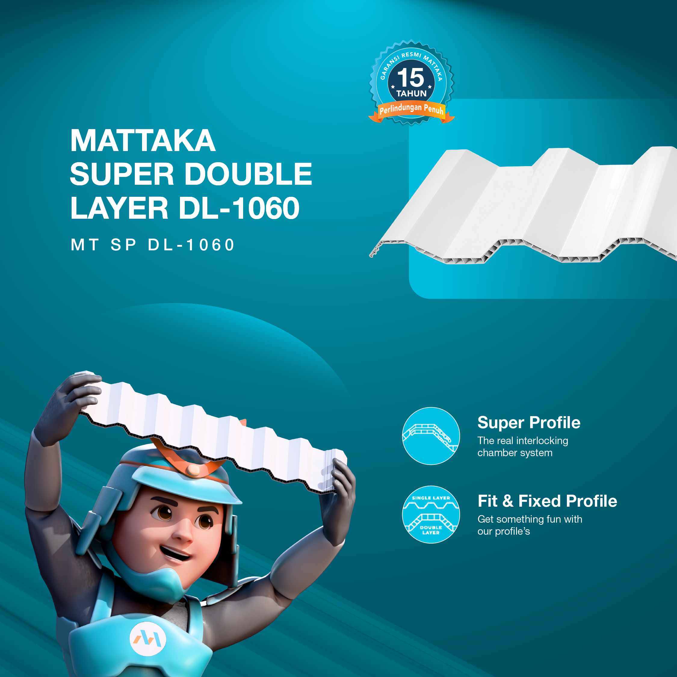 Distributor Atap Terbaik di Indonesia | Rekomendasi Atap UPVC Mattaka